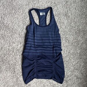 Athleta Navy Striped Tank Top